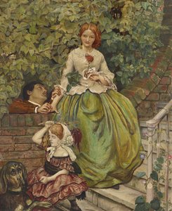 残酷の舞台、1890年（ペンと黒のインクを使用した水彩画とボディカラー） 作： Ford Madox Brown