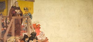 裁判中のウィクリフ、1893年。 作： Ford Madox Brown