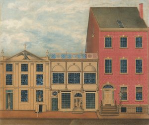 ダンカンファイフのショップと倉庫、168-172フルトンストリート、ニューヨーク市、カリフォルニア州。 1816年。 作： Formerly attributed to John Rubens Smith