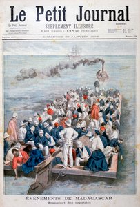 マダガスカルでのイベント：1896年のフランス軍の帰還 作： Fortuné Méaulle