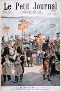 パリでの肥育した牛の祭典、1896年 作： Fortuné Méaulle
