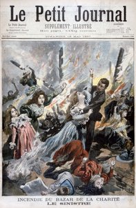 1897年5月4日、パリのバザールデラシャライトで火災