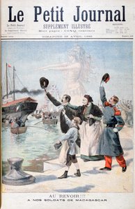 さようなら、1895年にマダガスカルに向かうフランス兵 作： Fortuné Méaulle