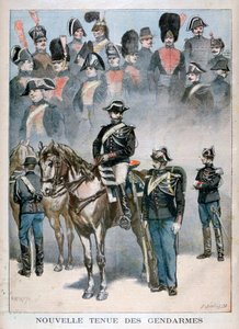 ジャンダルムの新しい制服、1896年 作： Fortuné Méaulle