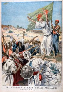 1897年のイギリスインドの蜂起中に聖戦を説いた 作： Fortuné Méaulle