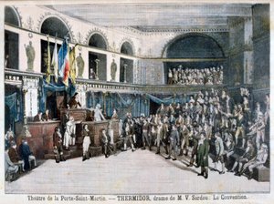 コンベンション、テルミドールのシーン、パリのサンマルタン劇場、1896年 作： Fortuné Méaulle