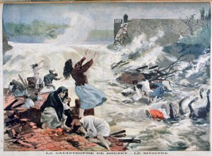 ブジーでの災害、1895 作： Fortuné Méaulle