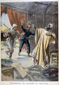 1899年にサモリツレの自殺未遂 作： Fortuné Méaulle