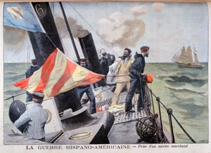 商船の捕獲、スペイン米戦争、1898 作： Fortuné Méaulle