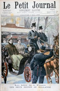 1898年にフランスのパリを訪れるオランダの2人の女王