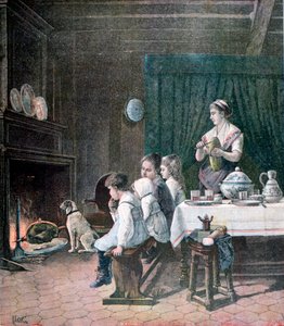 待っている、1890 作： Fortuné Méaulle