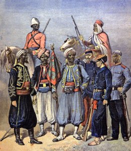 フランス植民地軍兵士 作： Fortune Louis Meaulle