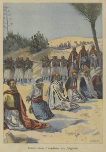 アルジェリアでスパイを実行しているフランスの植民地軍