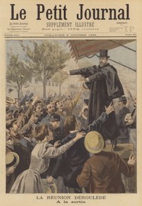 フランスのナショナリスト政治家、ポールデルーレが演説 作： Fortune Louis Meaulle