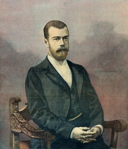 1896年、ニコライ2世の肖像（版画）