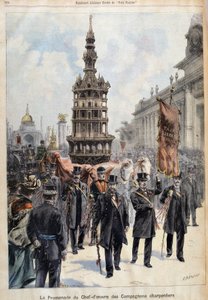 Fortuné Louis Méaulle（1844–1916）によって彫刻されたCompanion Carpentersの傑作の遊歩道、19世紀後半（カラーリソ） 作： Fortune Louis Meaulle