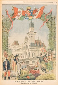 1900年3月11日、パリの万国博覧会のハンガリーのパビリオン、「Le Petit Journal」からのイラスト