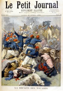 トゥアレグの敗北 - 1894年4月30日付「Le Petite Journal」紙にて 作： Fortune Louis Meaulle