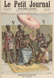 Behanzin（1844-1906）ダホメイの王、1892年4月23日「Le Petit Journal」より