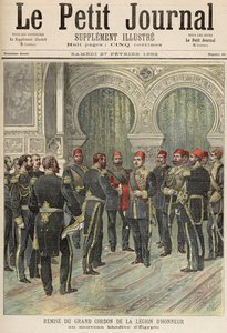 1892年2月27日の「ルプチジャーナル」から、レギオンレジオンのグランドコルドンがエジプトの新ヘーディブに帰還
