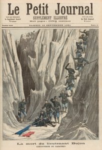 ブジョン中尉の死：彼の体の発見、1891年9月12日「ルプチジャーナル」 作： Fortune Louis Meaulle and Henri Meyer