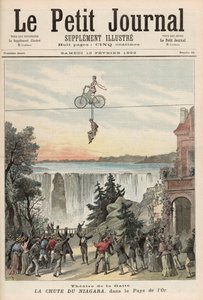 ナイアガラフォールズのシアタードラガイテパフォーマー、1892年2月13日「Le Petit Journal」より