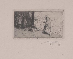 セビリアの通り 作： Fortuny y Carbó
