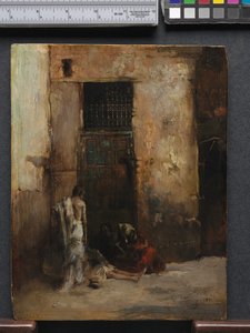 ドアの乞食、1870 作： Fortuny y Carbó