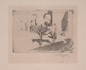 モロッコの馬 作： Fortuny y Carbó