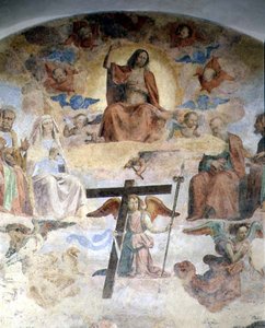 最後の審判 威厳のあるキリストを描いたディテール 作： Fra Bartolomeo