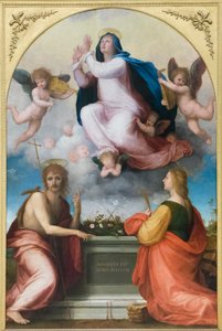 洗礼者聖ヨハネとアレクサンドリアの聖カタリナとの被昇天 作： Fra (1472 1517) Bartolomeo