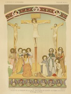 イエス・キリストの磔刑、フィレンツェのサン・マルコ修道院のフレスコ画（クロモリト）