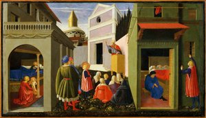 イタリア、ローマ、聖ニコラスの物語 作： Fra (c.1387 1455) Angelico