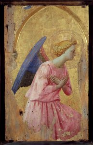 礼拝の天使 フラ・ジョヴァンニ（グイド・ディ・ピエトロ）、フラ・アンジェリコ（1387-1455）の絵画 作： Fra  Angelico