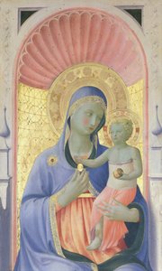 アナレナの祭壇画、1430 年頃、フラ アンジェリコとして知られるジョヴァンニ ダ フィエーゾレ作 (1400 年 - 1455 年)、木にテンペラ 作： Fra (c.1387 1455) Angelico