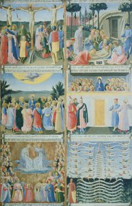 イエスの命が刻まれたアルジェンティ (銀の箱) のワードローブ 作： Fra (c.1387 1455) Angelico