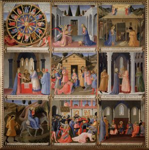 アルマディオ・デッリ・アルジェンティキリストの生涯（木にテンペラ 作： Fra  Angelico