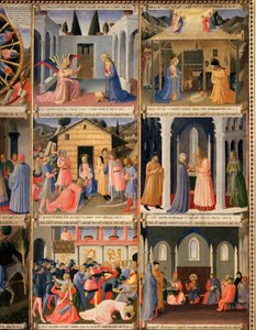 キリストの生涯」アルマディオ・デッリ・アルジェンティ(木にテンペラ 作： Fra  Angelico
