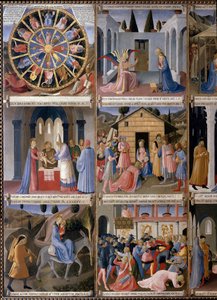 キリストの生涯」アルマディオ・デッリ・アルジェンティ(木にテンペラ 作： Fra  Angelico