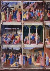 キリストの生涯」アルマディオ・デッリ・アルジェンティ(木にテンペラ 作： Fra  Angelico