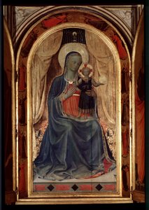 リナイオリの幕屋。聖母と子（木画 作： Fra  Angelico