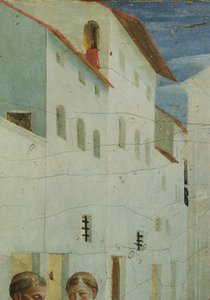 聖コスマスとダミアンの埋葬、1443年頃のサンマルコ祭壇画の聖コスマスと聖ダミアンの物語を描いたプレデラの写真、フラ・アンジェリコとして知られるジョヴァンニ・ダ・フィエーゾレ作（1400-ca 1455）、木にテンペラ、37x45 cm 作： Fra (c.1387 1455) Angelico