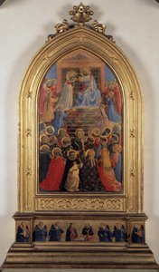 聖母の戴冠式」（木地画 作： Fra  Angelico