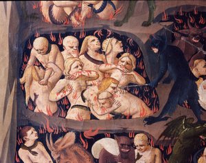 ザ・ラスト・ジャッジメント地獄（木にテンペラ 作： Fra  Angelico