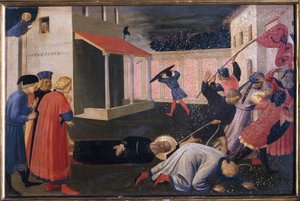 聖マルコの殉教。リナイオリの幕屋（木の上の絵 作： Fra  Angelico