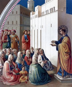 セント・スティーブンの説法（イギリス 作： Fra (c.1400 55) Angelico