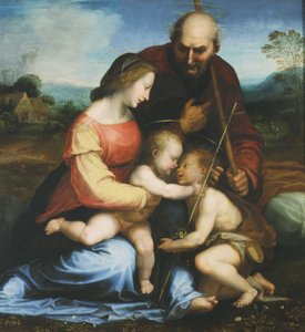 聖家族とセントジョン 作： Fra 1472 1517 Bartolommeo
