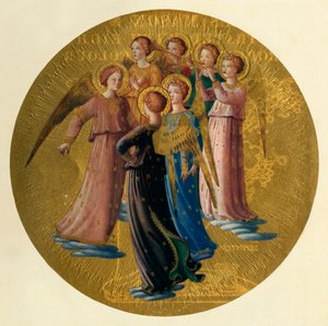 天使のグループ、15世紀、c1909 作： Fra Angelico