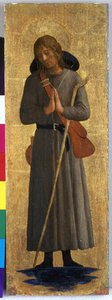 聖人、c.1435-40（ポプラの木のテンペラ） 作： Fra Angelico