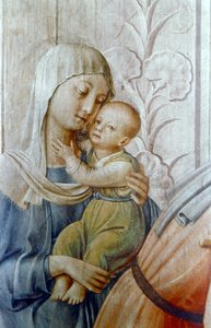 15世紀半ばの貧しい細部に施しを与える聖ローレンス 作： Fra Angelico